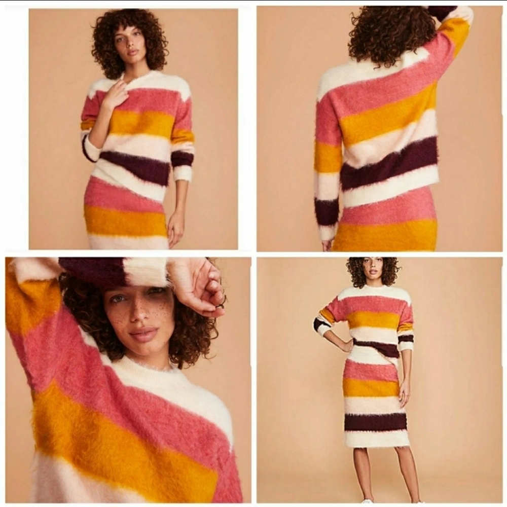 Lou & Grey airbrushed striped sweater.